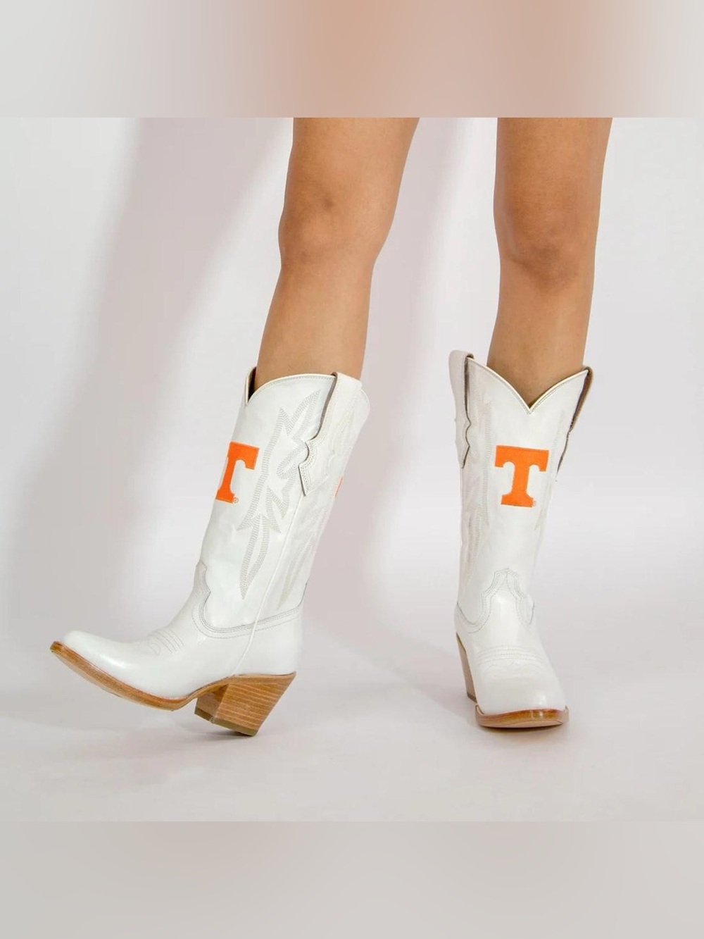 White UTK Cowgirl Boots